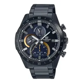 WW2066 Casio Edifice Chronograph Stainless Steel Black Chain Watch EFR-571DC-2AVUDF